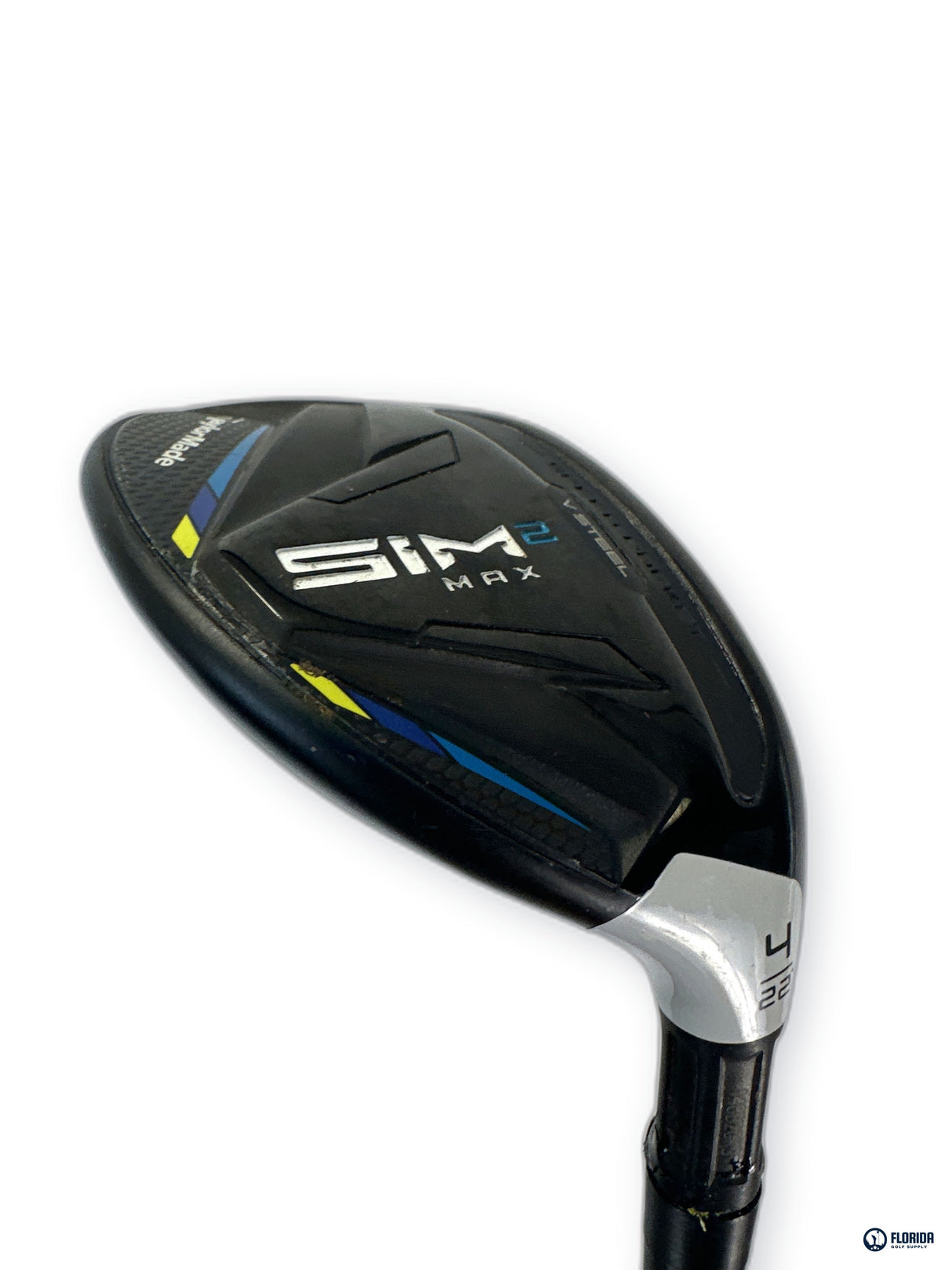 TaylorMade SIM2 Max Rescue 4 Hybrid 22 Degree Stiff Graphite Shaft Right Hand
