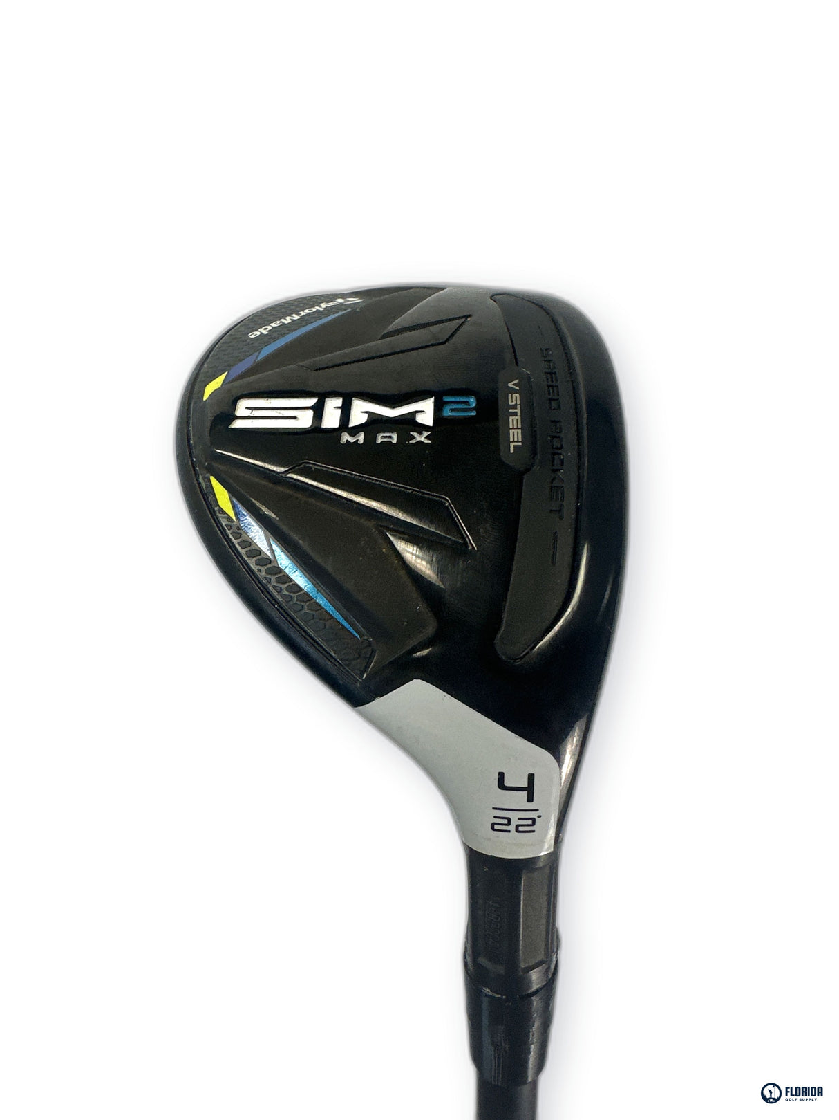TaylorMade SIM2 Max 4 Hybrid 22 Degree Stiff Flex Graphite RH Golf Club