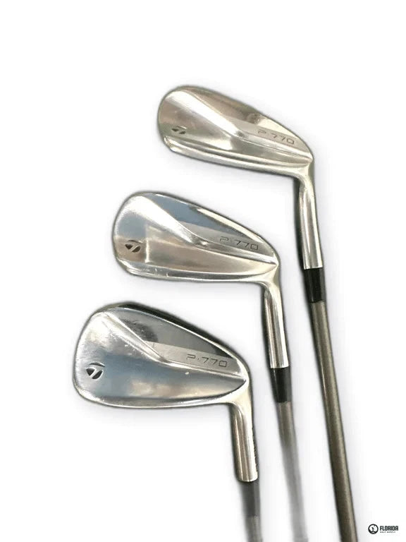 TaylorMade 2020 P770 4-PW Iron Set SteelFiber i95 Stiff Black Label RH