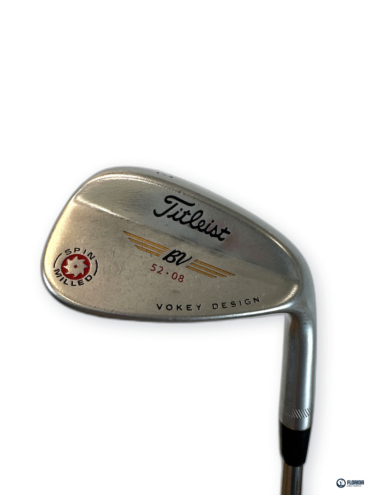 Titleist Vokey Design Spin Milled 52.08 Degree Wedge Steel Shaft Right Hand