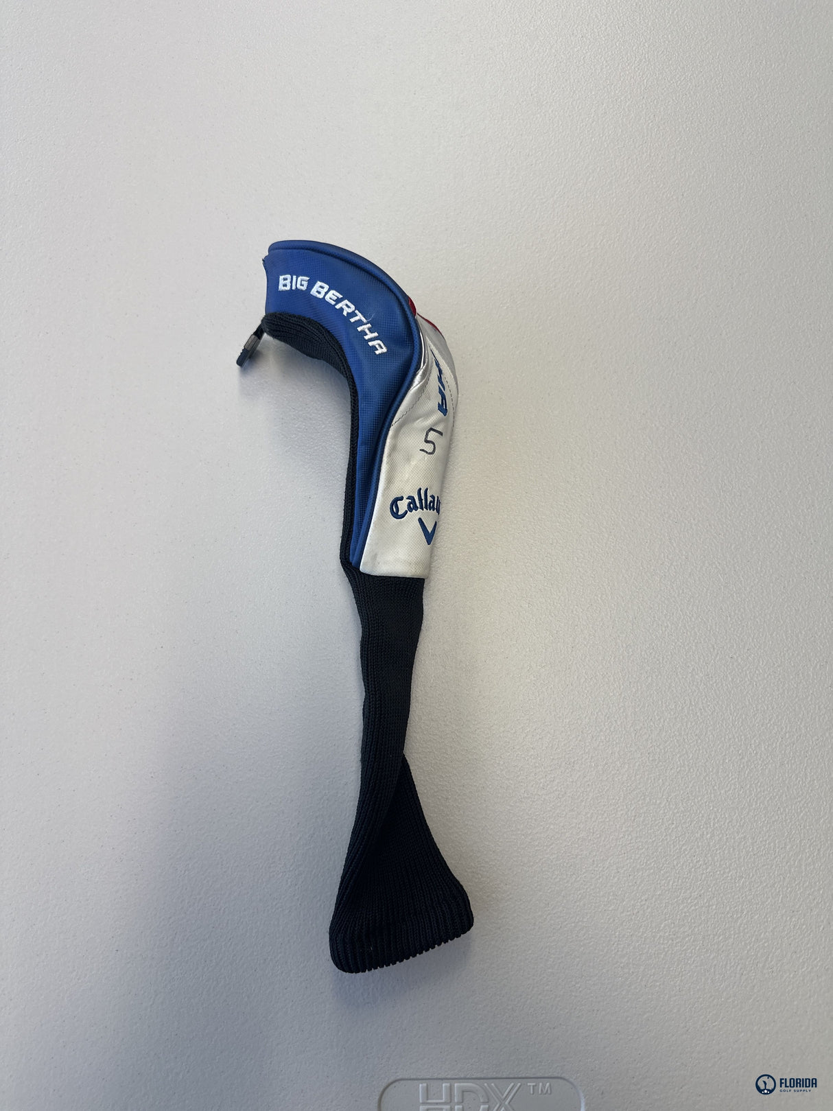 Callaway Big Bertha Hybrid Head Cover 5H Blue White Black Synthetic Knit