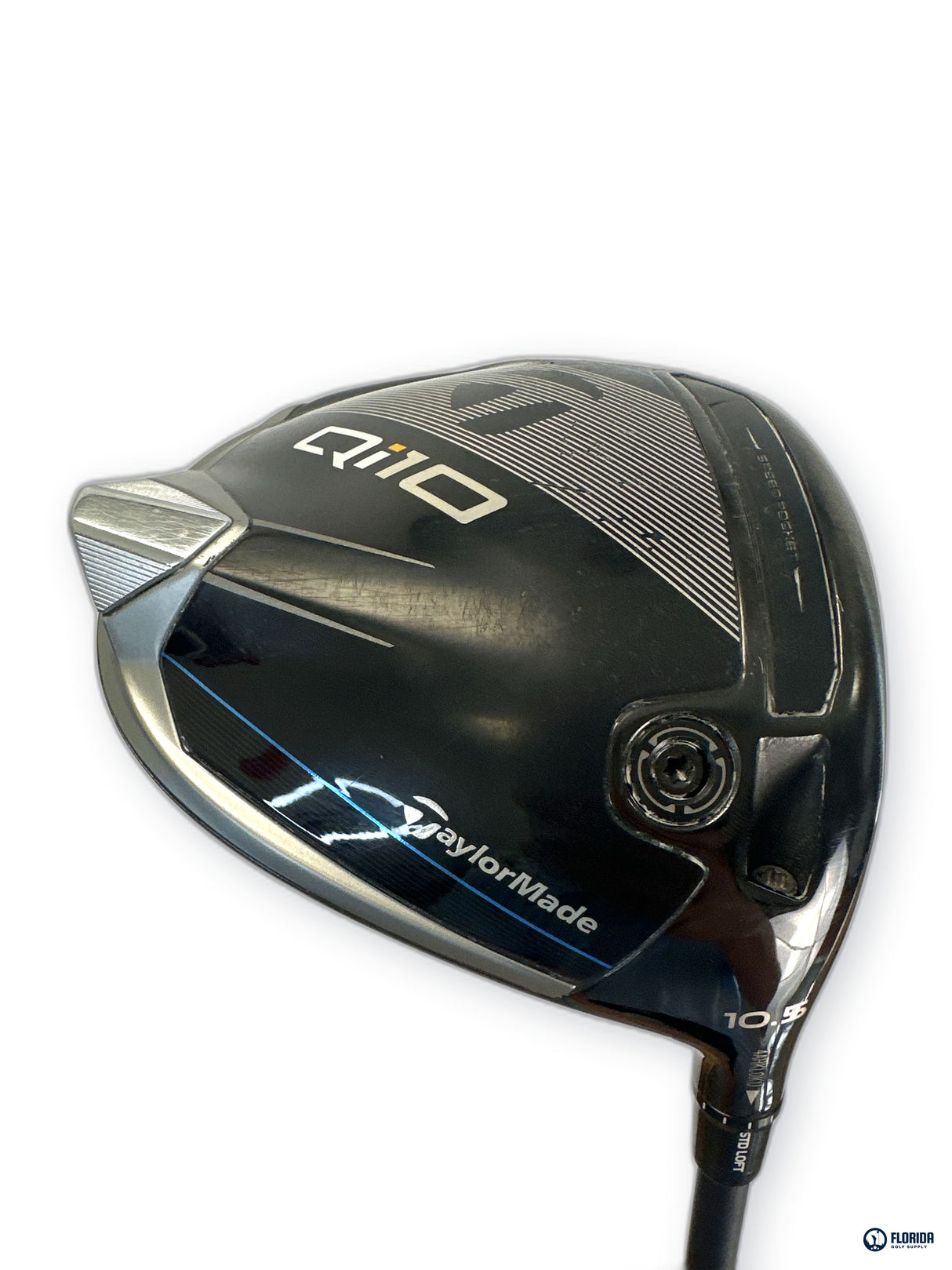 TaylorMade Qi10 Driver 10.5 Degree Project X 6.0 Stiff Flex RH Golf Pride Grip