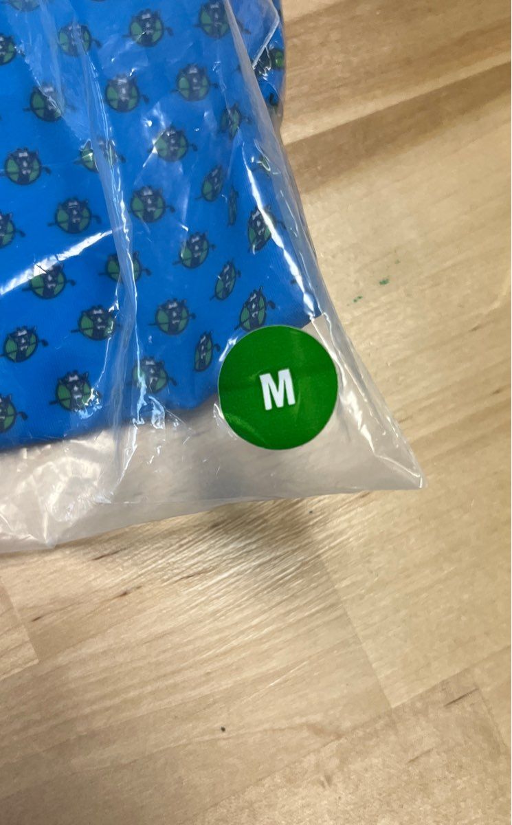 Spencer Bespoke Blue Turtle Print Performance Golf Polo Shirt Men's M New