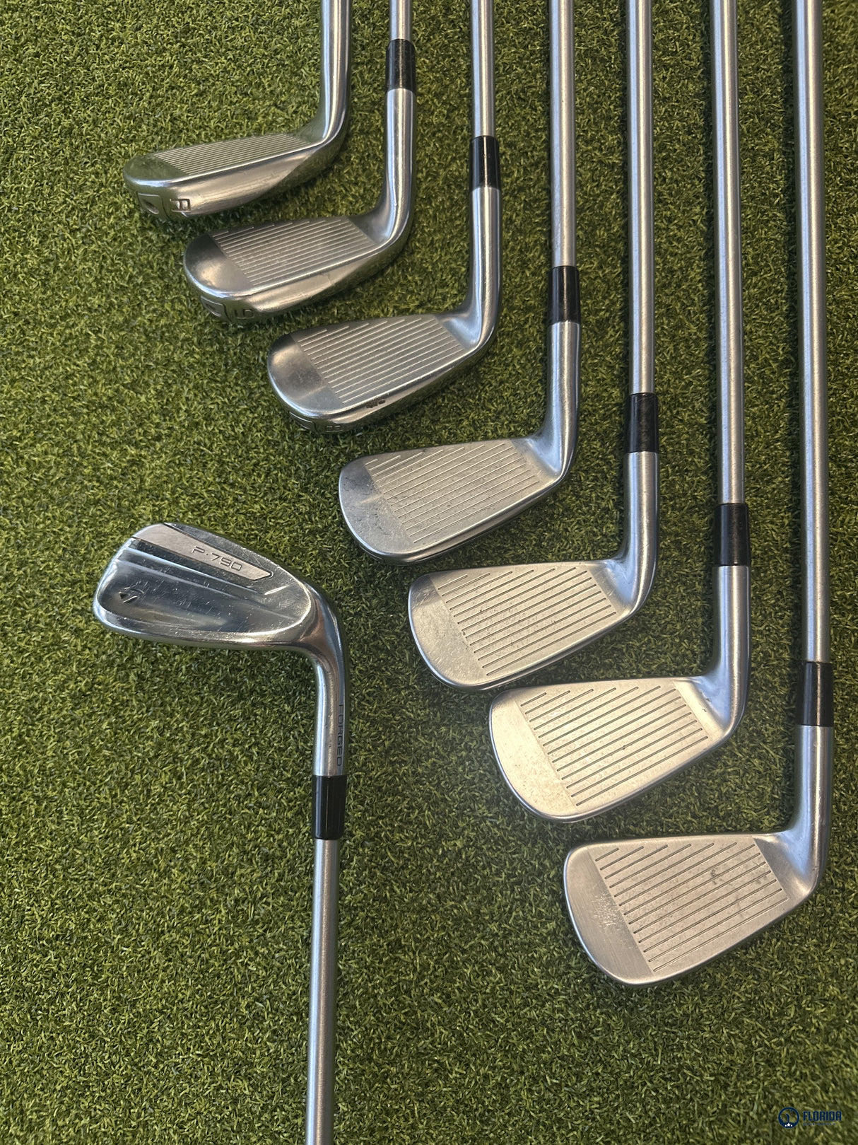 TaylorMade P790 Iron Set 4-PW, AW KBS C-Taper Lite 110 Stiff Steel RH