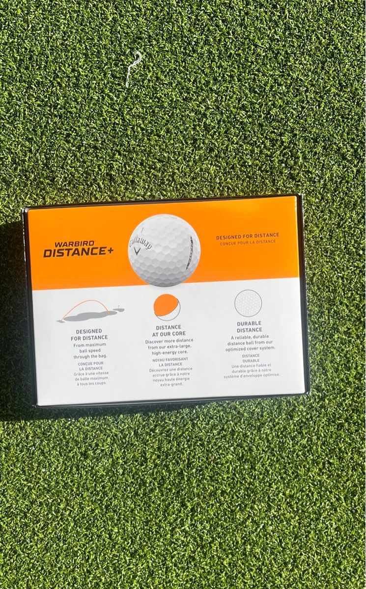 Callaway Warbird Distance+ Golf Balls White Dozen 12 Pack New in Box