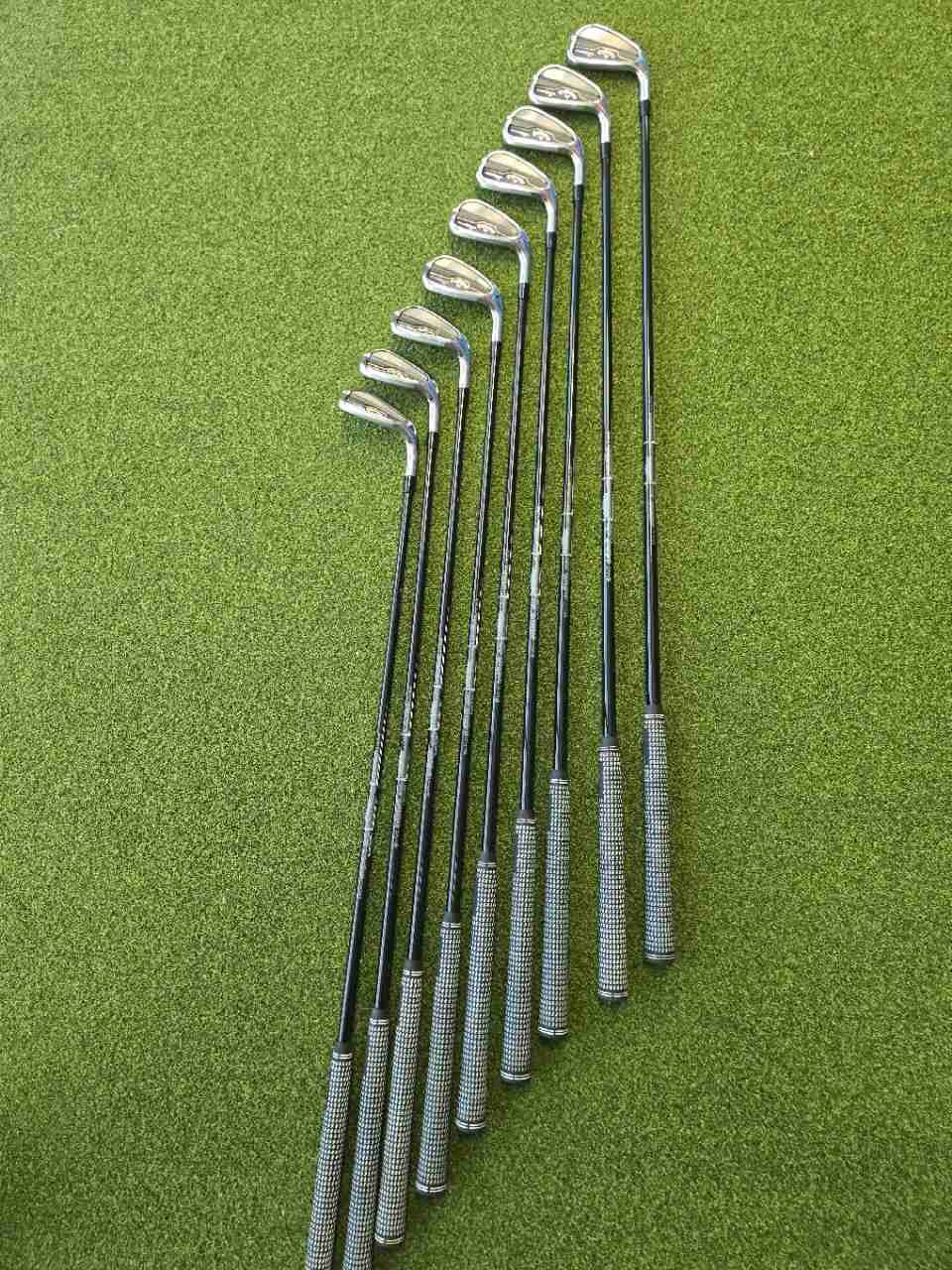 Callaway Paradym X Iron Set 4-SW 9 Clubs Mitsubishi Chemical MMT 95 Stiff RH