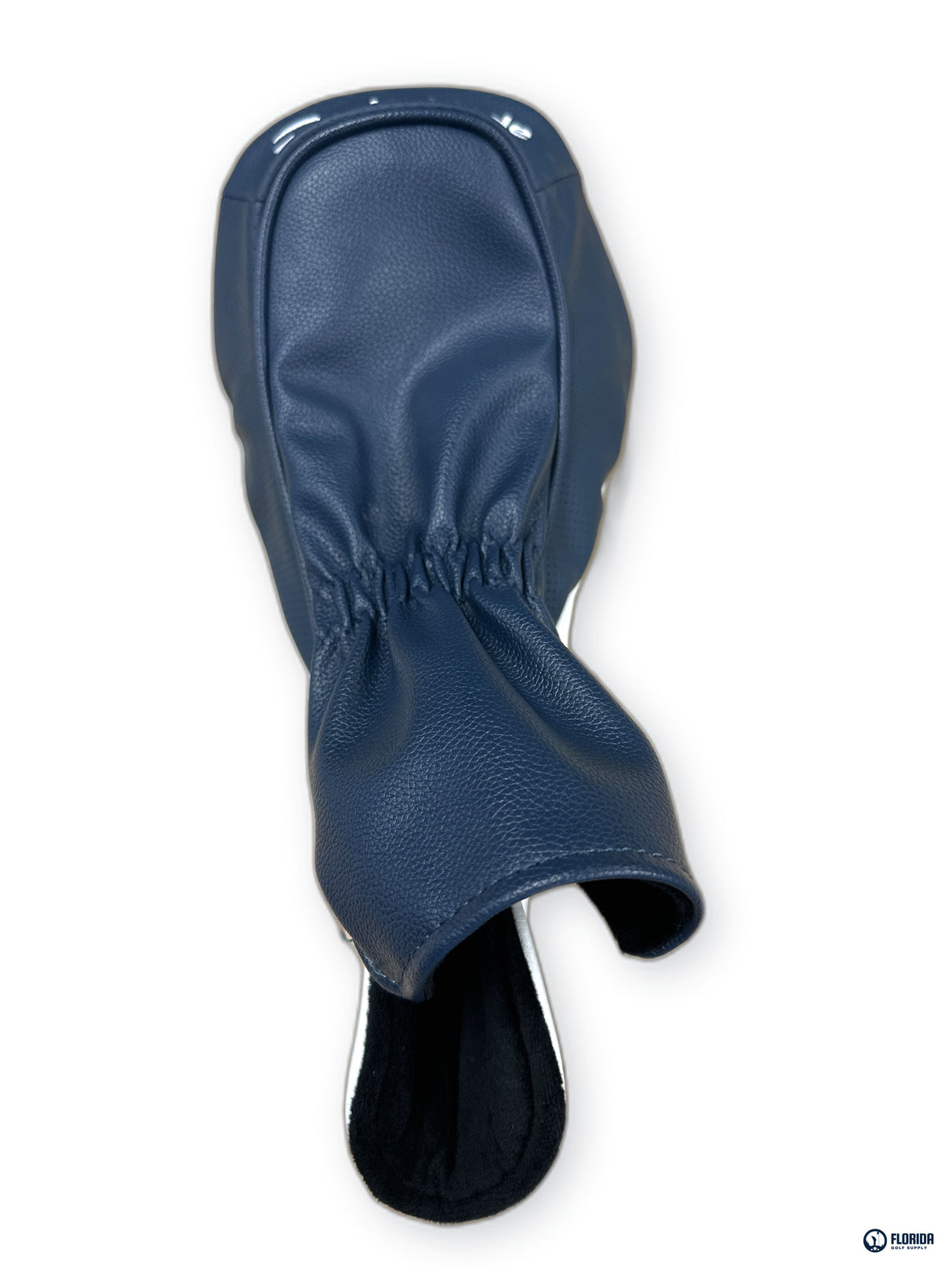 TaylorMade Qi10 Driver Head Cover White Navy Silver Synthetic Leather