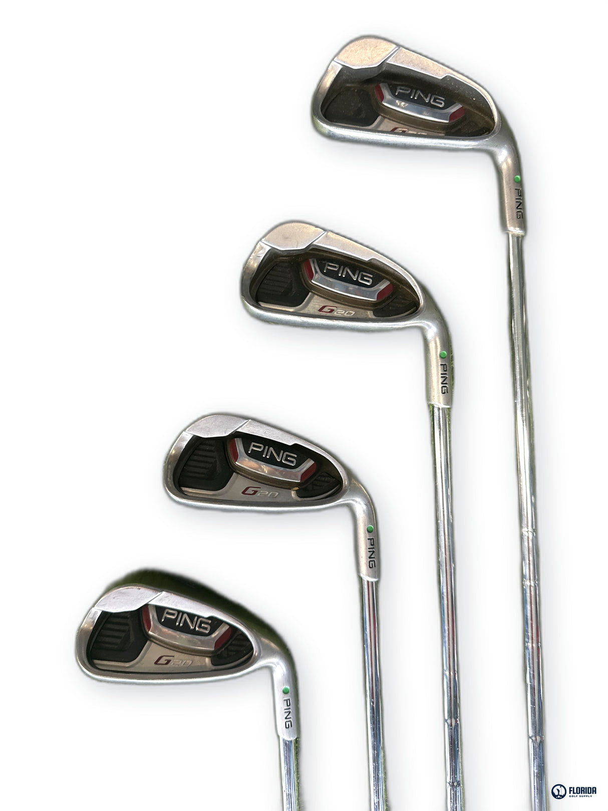 Ping G20 Iron Set 3-PW 8 Clubs CFS Steel Stiff Flex Green Dot Right Hand