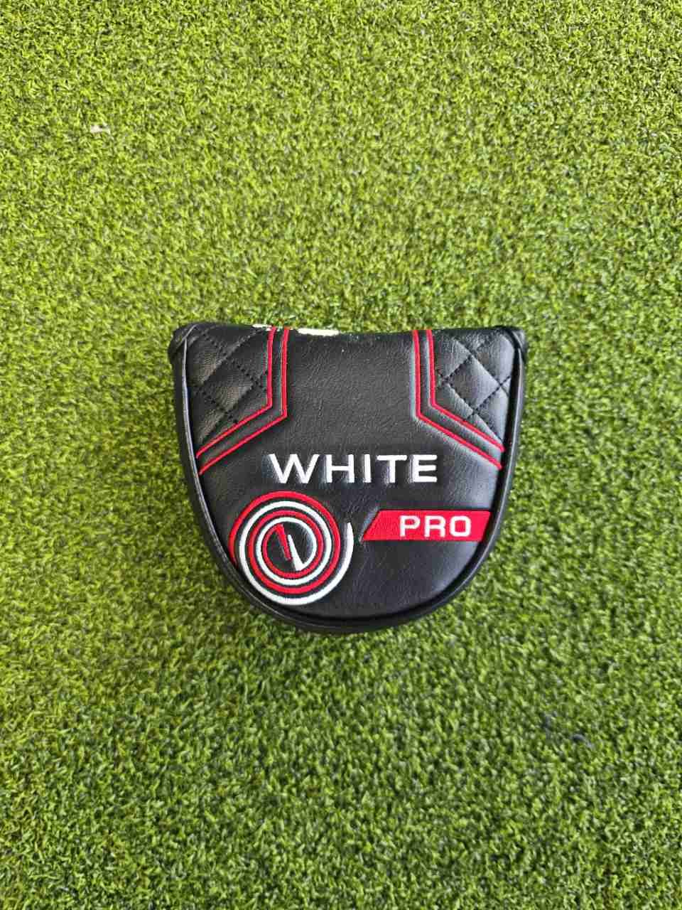 Odyssey Works Versa #7 White Black White Mallet Putter 34" RH w/ Headcover