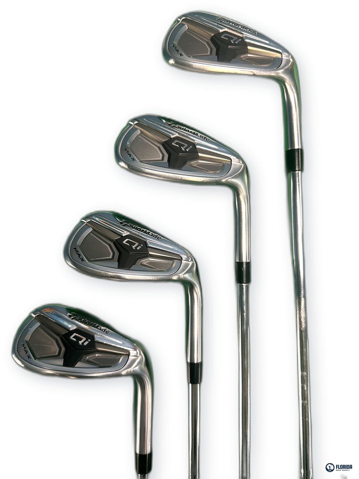 TaylorMade Qi Max Iron Set 8 Clubs 5-PW AW SW KBS Max MT 85 Regular Flex RH