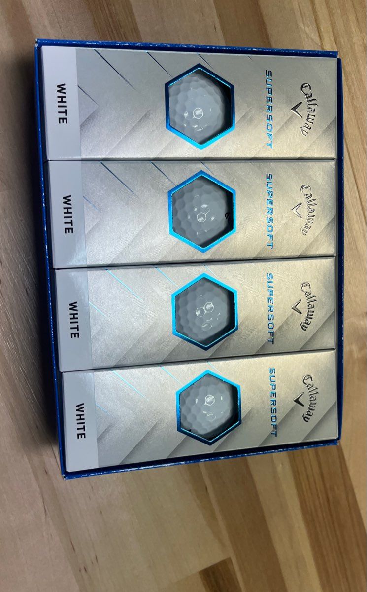 New Callaway Supersoft Golf Balls Long Distance Control White 1 Dozen