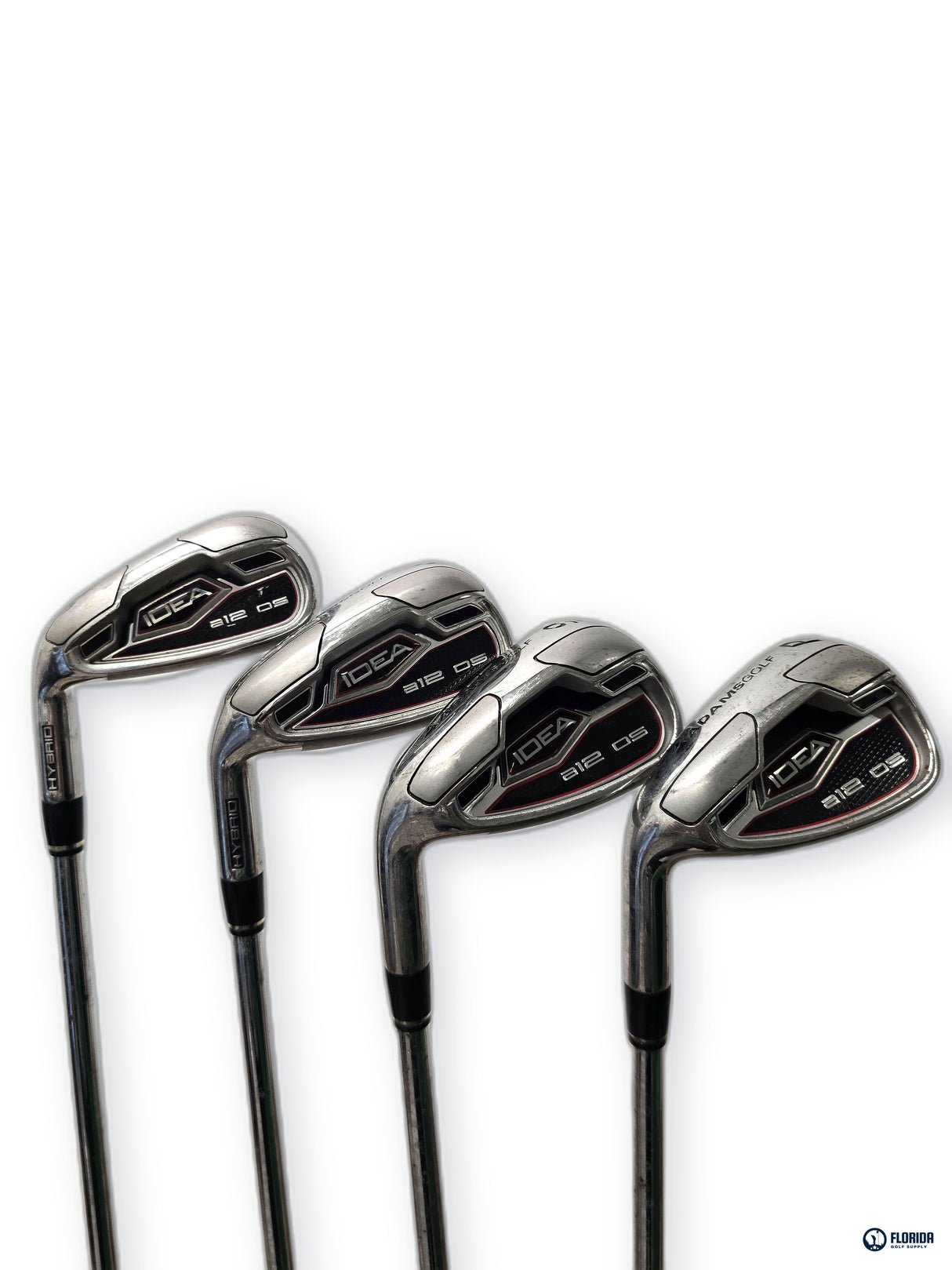 Adams Golf Idea a12 OS Iron Set 7-PW Steel Regular Flex Left Handed