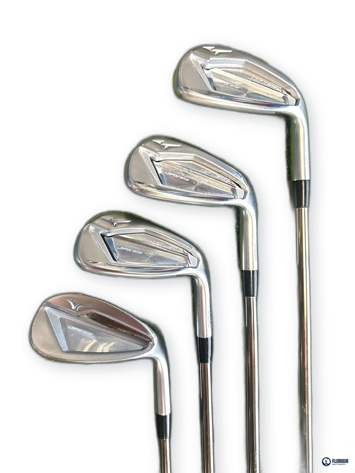 Mizuno JPX 919 Hot Metal Iron Set 4-GW 8 Clubs Recoil Graphite Regular Flex RH