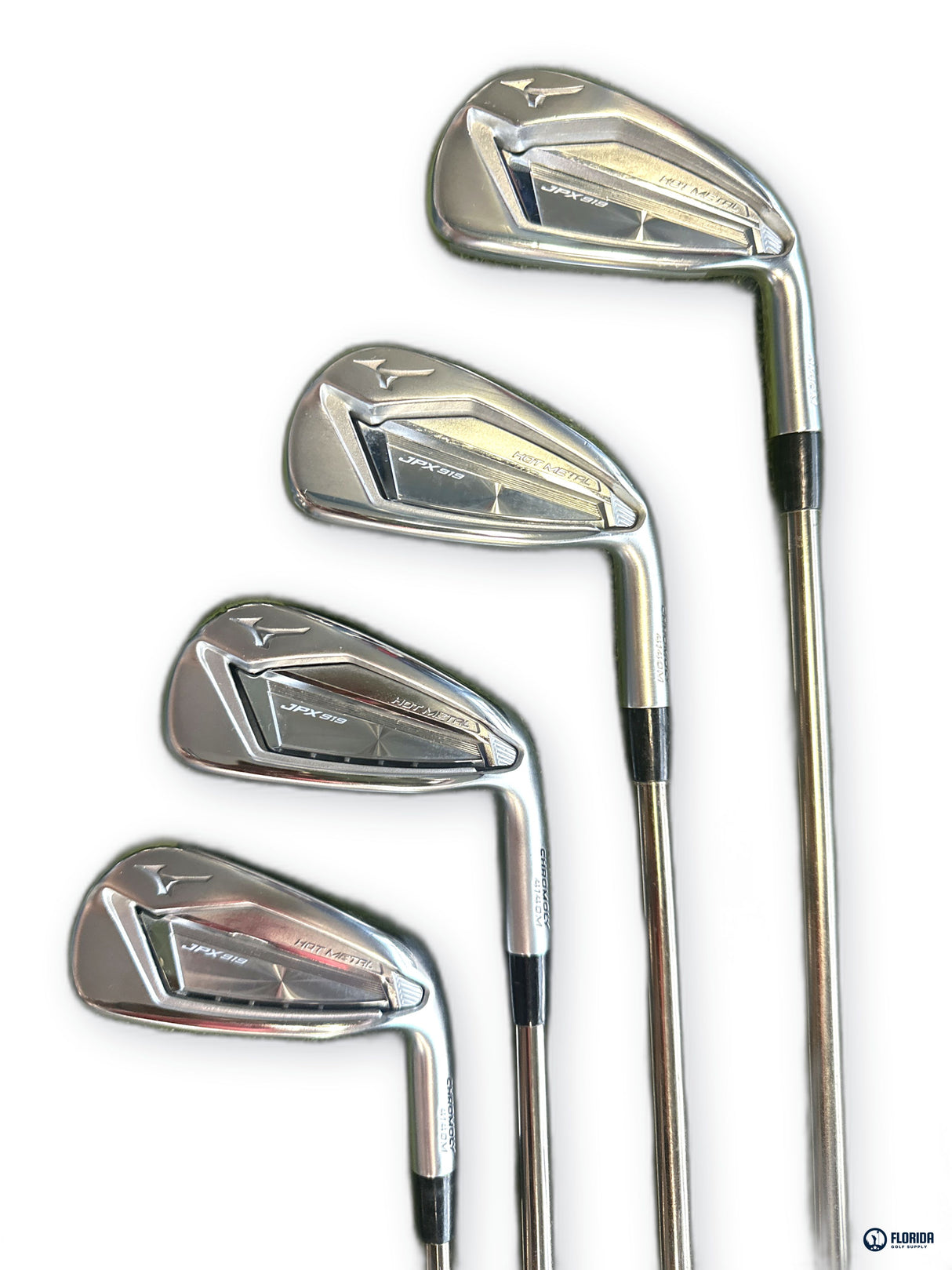Mizuno JPX 919 Hot Metal Iron Set 4-GW 8 Clubs Recoil Graphite Regular Flex RH