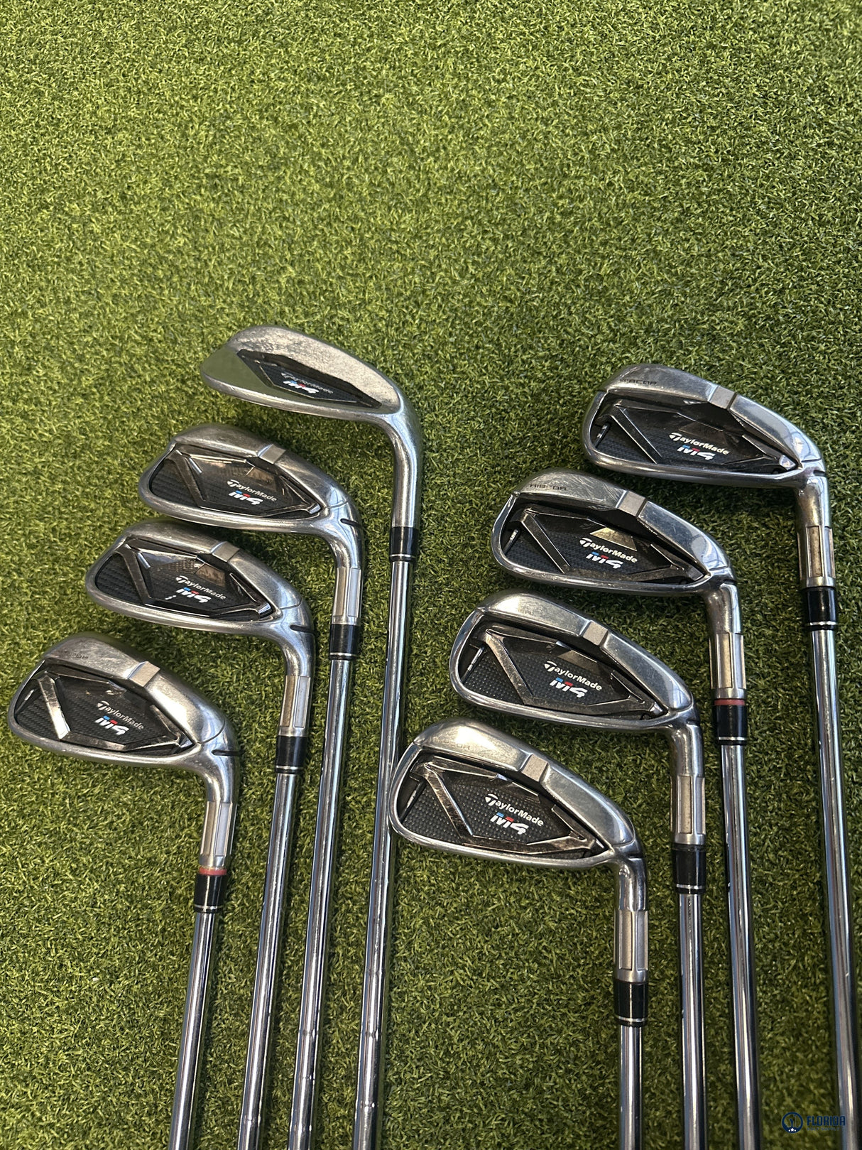TaylorMade M4 Iron Set 4-PW AW 8 Clubs KBS Max 85 Stiff Flex Right Hand