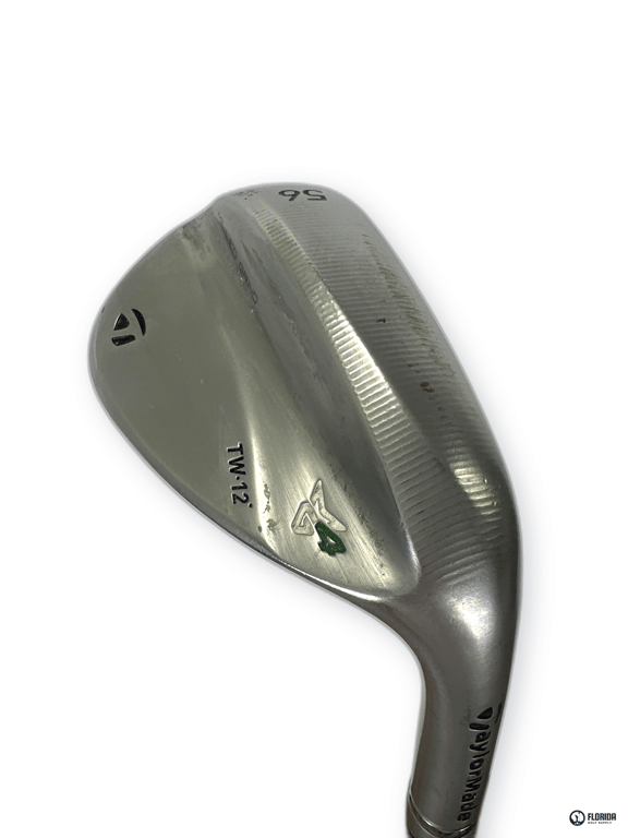 TaylorMade Milled Grind 4 Tiger Woods 56.TW12 Degree Wedge Stock Shaft Grip Master Genuine Leather Grip Right image 5