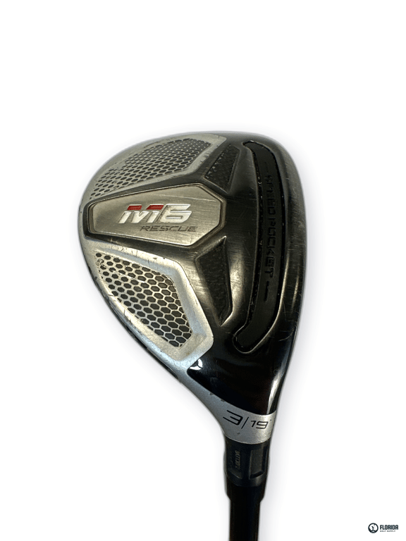 TaylorMade M6 Rescue 19 Degree Hybrid Fujikura Atmos 6 R Shaft Lamkin Grip Right