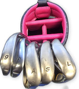TaylorMade r7 Iron Set 11 Clubs 3-9 PW AW SW LW Mixed Steel Shafts Left Handed
