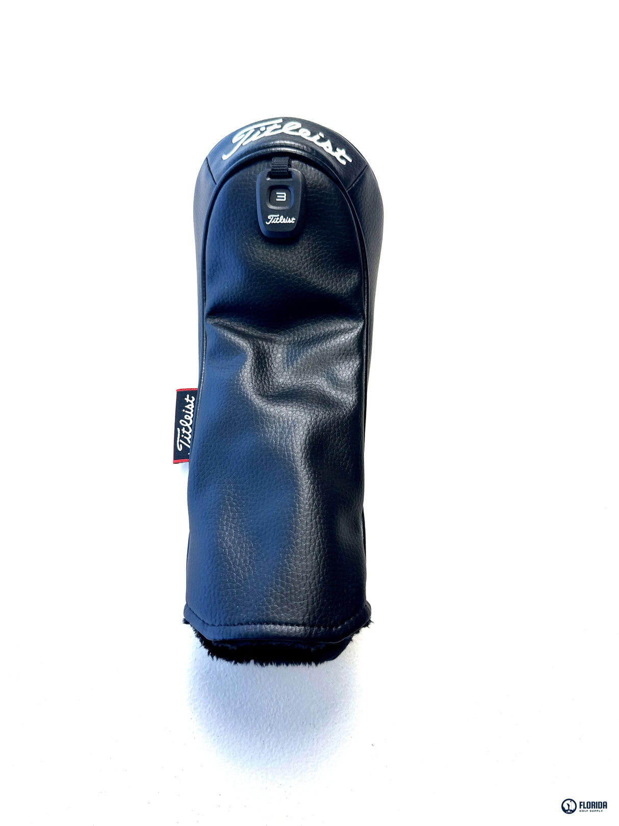 Titleist GT Fairway Wood Headcover Black White Synthetic Leather 3 Wood Dial