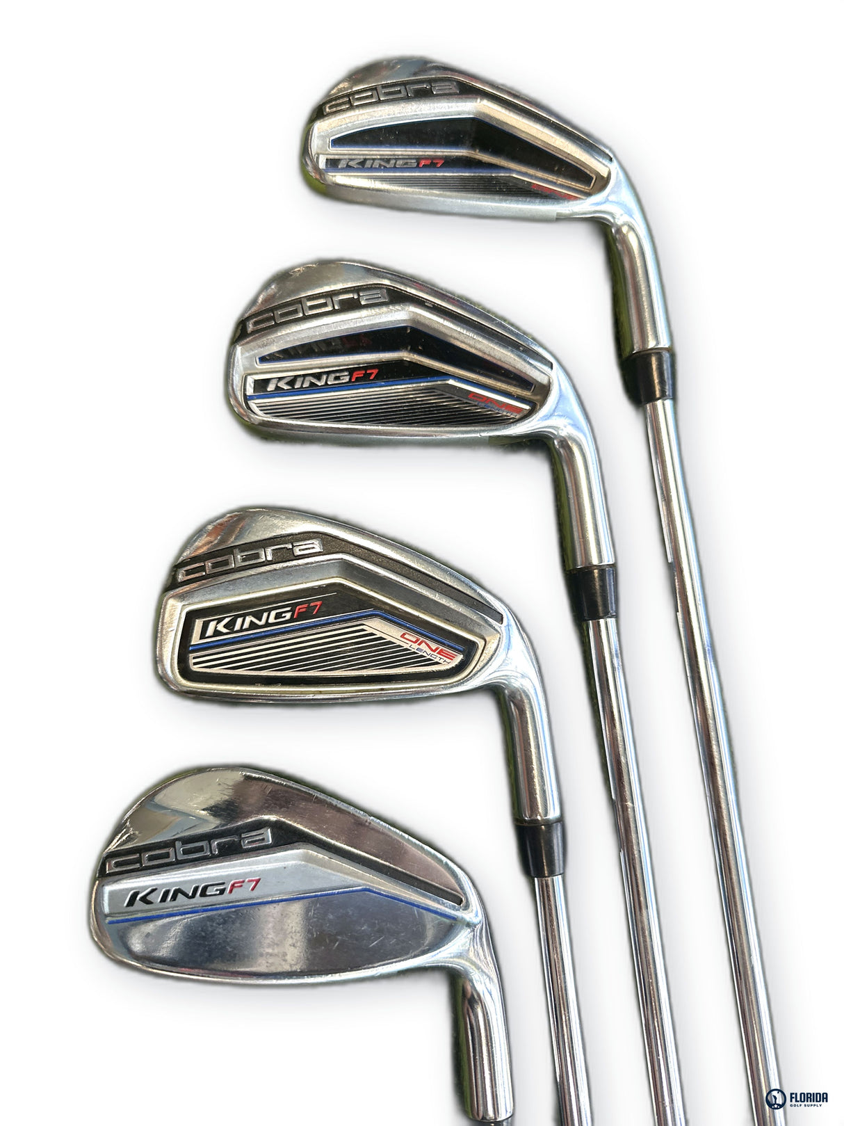 Cobra King F7 One Length Iron Set 5-GW Regular Flex Steel Shaft Right Hand