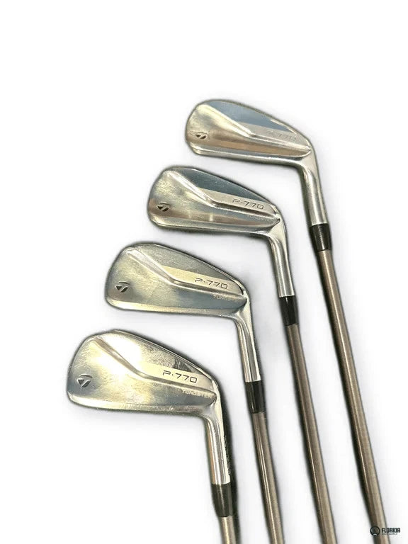 TaylorMade 2020 P770 4-PW Iron Set SteelFiber i95 Stiff Black Label RH