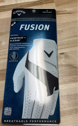 Callaway Fusion FUSETECH FLX360 Leather Palm Golf Glove Men's L Left New