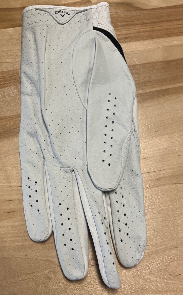 Callaway Fusion White Golf Glove Men's Cadet L Left Hand Leather Palm New