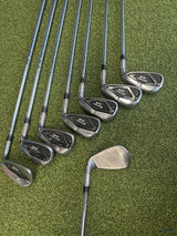 TaylorMade M4 Iron Set 4-PW AW 8 Clubs KBS Max 85 Stiff Flex Right Hand