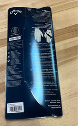 Callaway Fusion White Golf Glove Men's Cadet L Left Hand Leather Palm New