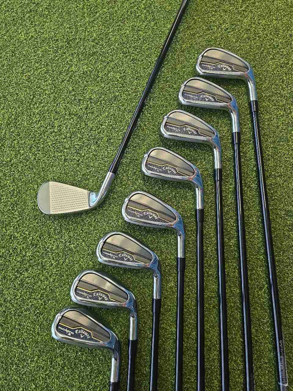 Callaway Paradym X Iron Set 4-SW 9 Clubs Mitsubishi Chemical MMT 95 Stiff RH
