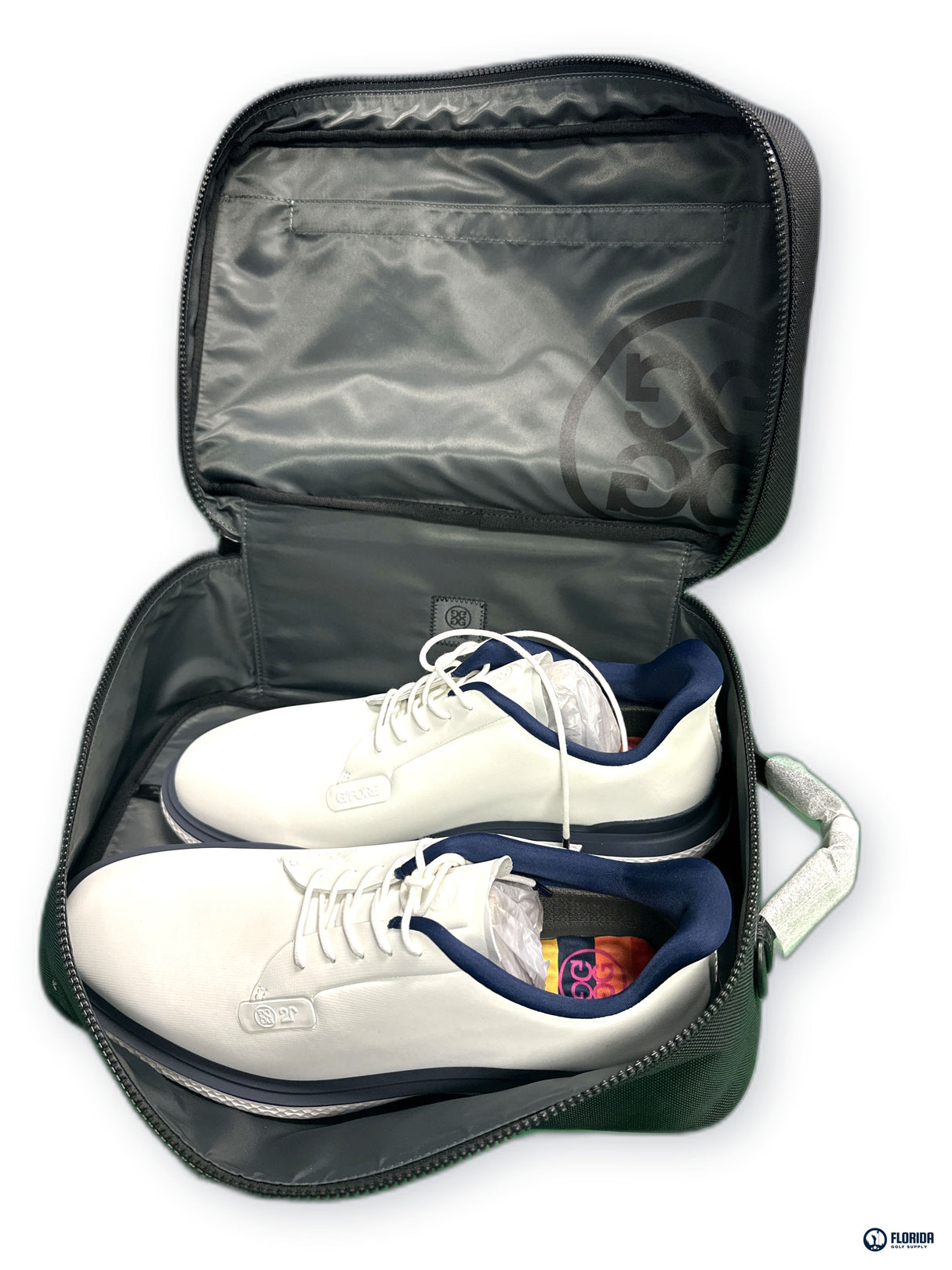 G/FORE Gallivan2r Snow Onyx Men's Golf Shoes with Travel Bag Size 11