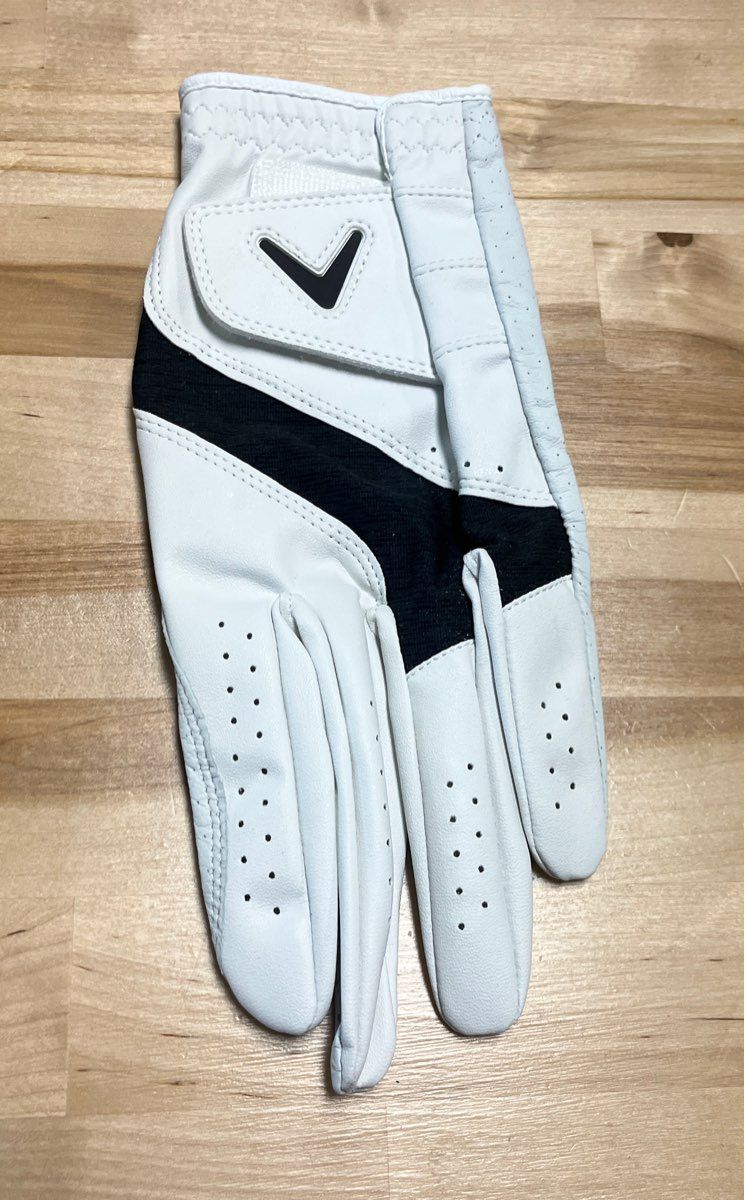 Callaway Fusion White Golf Glove Men's Cadet L Left Hand Leather Palm New