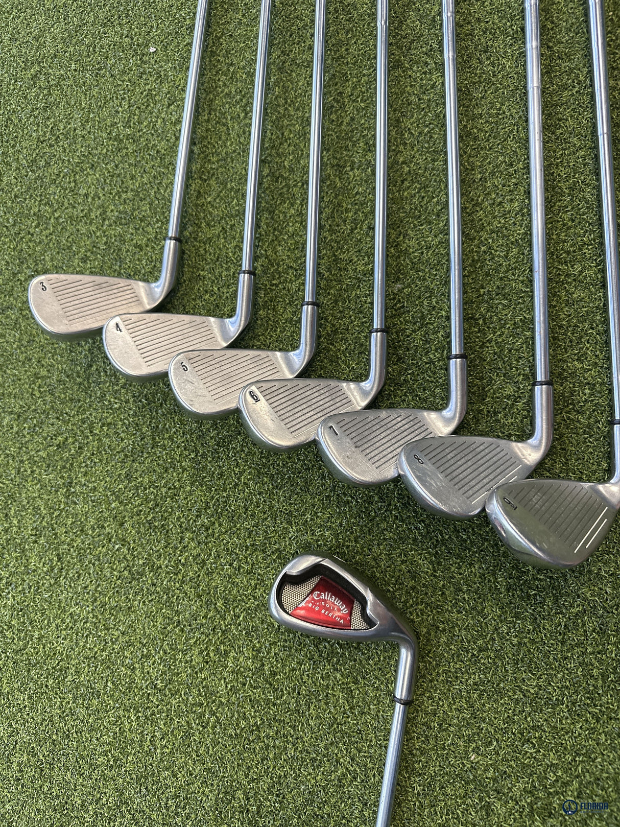 Callaway Big Bertha 2008 Iron Set 8 Clubs 3-PW Steel Uniflex Shaft RH