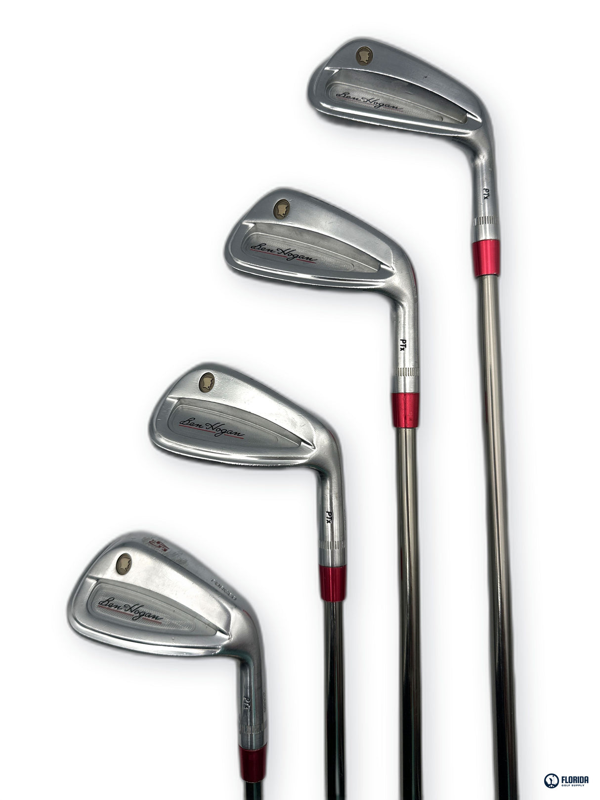 Ben Hogan PTx Forged Iron Set 4 Clubs Recoil 110 Graphite Stiff Flex RH 25-37