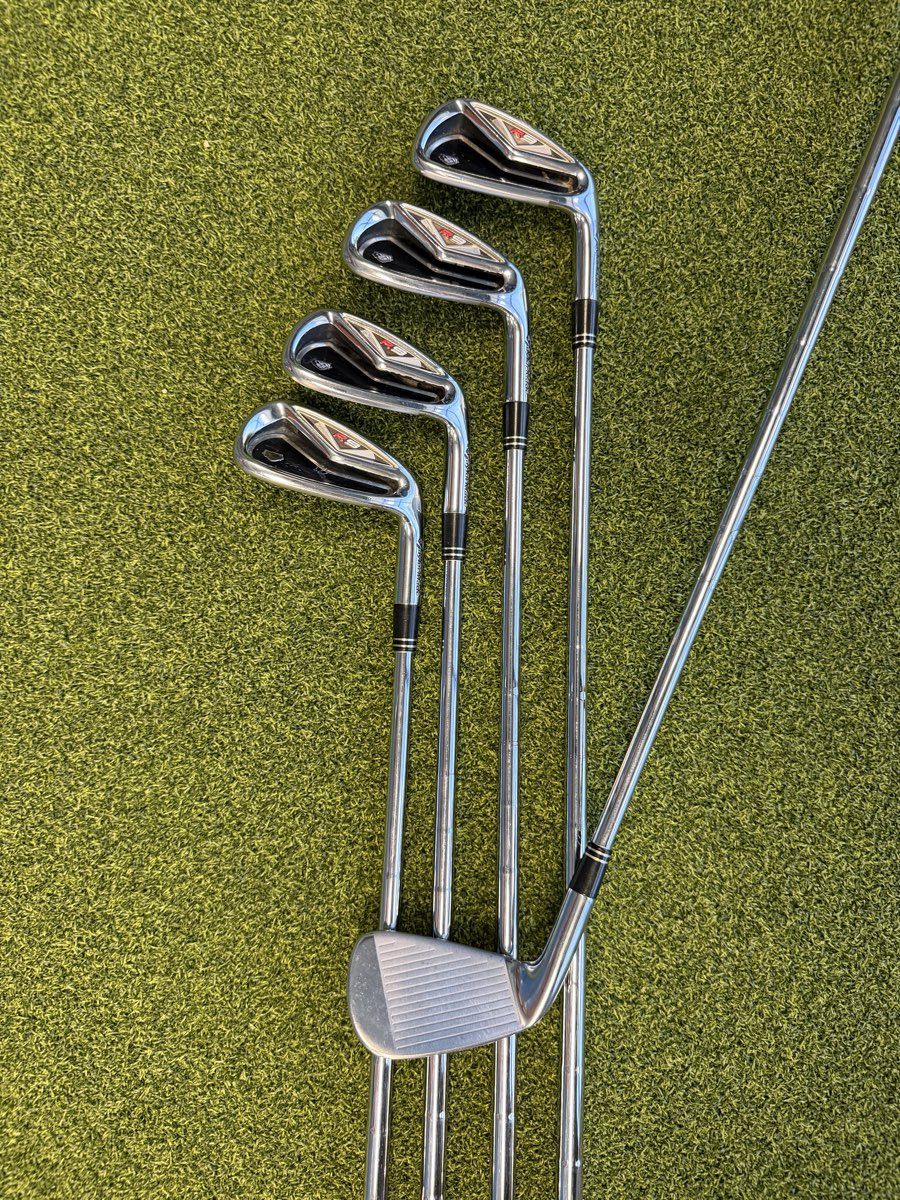 TaylorMade R9 Iron Set 6-PW KBS Tour Steel Shafts Winn Dri-Tac 2.0 Grips RH