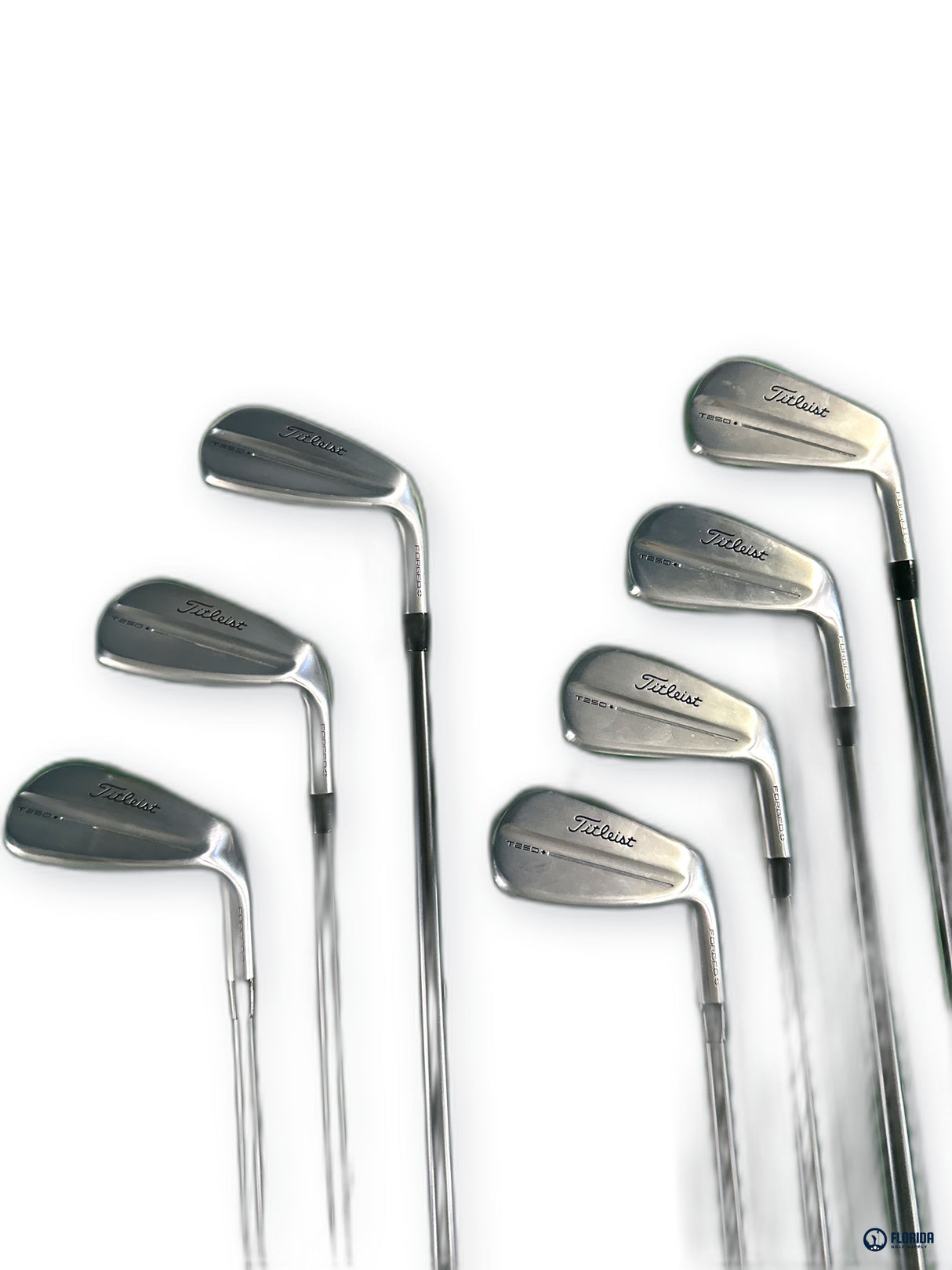 Titleist T250 Iron Set 5-PW 52 Wedge Mitsubishi MMT 85S Graphite Stiff RH