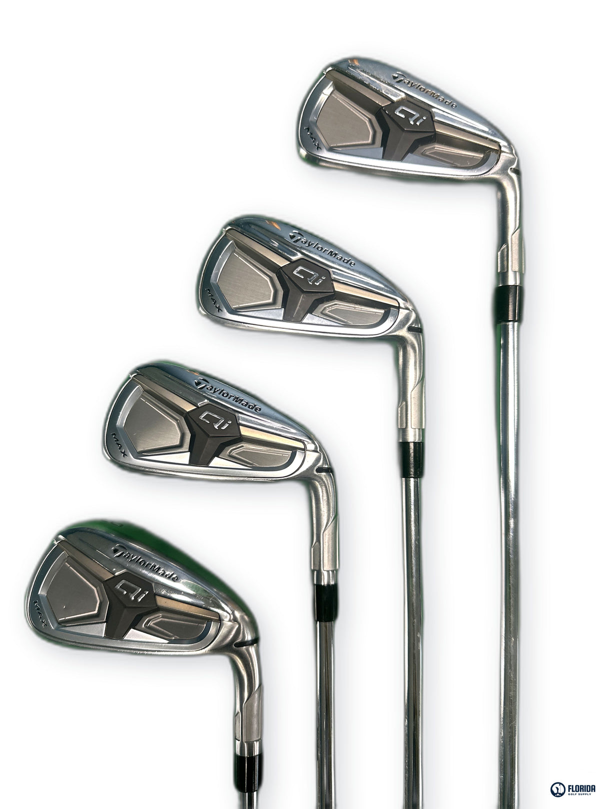 TaylorMade Qi Max Iron Set 8 Clubs 5-PW AW SW KBS Max MT 85 Regular Flex RH