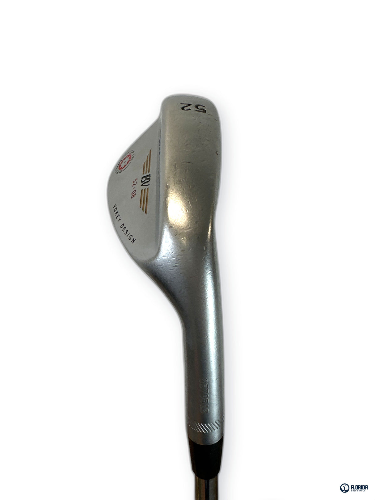 Titleist Vokey Design Spin Milled 52.08 Degree Wedge Steel Shaft Right Hand