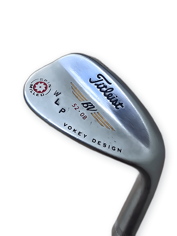 Titleist Vokey Spin Milled 52/08 Degree Wedge Titleist Vokey Steel Shaft Lamkin Crossline Grip Right image 1