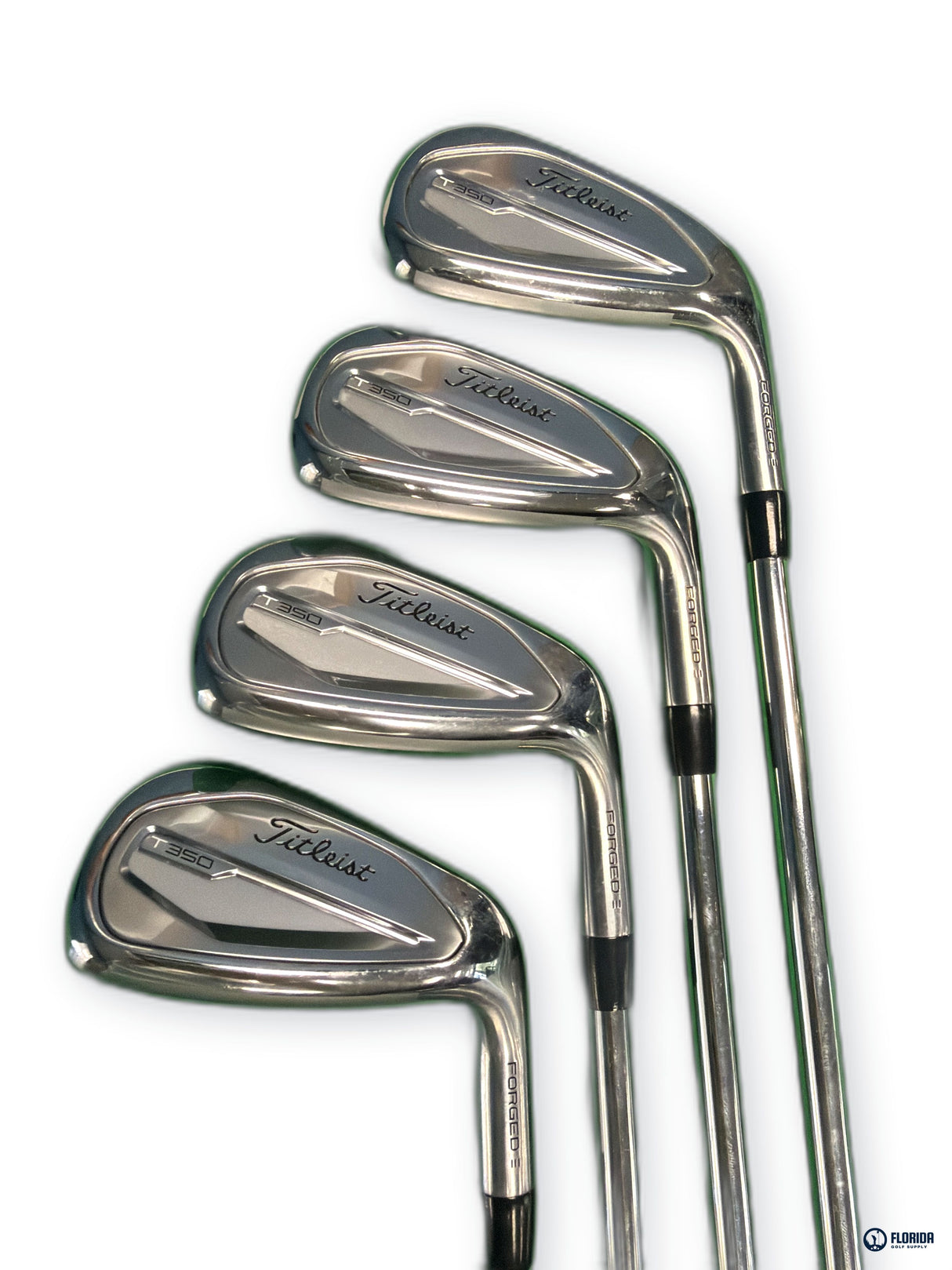 Titleist T350 Iron Set 5-PW 48 Degree AMT Red S300 Stiff Flex 7 Clubs RH