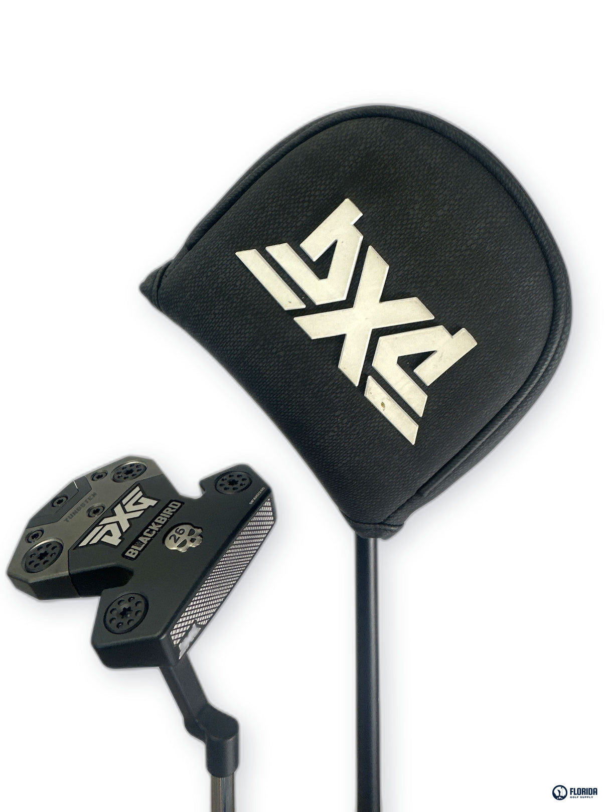 PXG Battle Ready Blackbird Putter 35 Inch Shaft Winn Midsize Red Grip RH