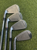TaylorMade M4 Iron Set 4-PW AW 8 Clubs KBS Max 85 Stiff Flex Right Hand
