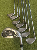 TaylorMade M4 Iron Set 4-PW AW 8 Clubs KBS Max 85 Stiff Flex Right Hand