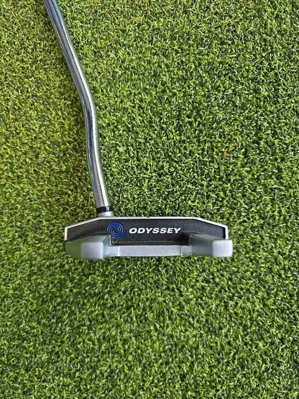 Odyssey Works Versa #7 White Black White Mallet Putter 34" RH w/ Headcover