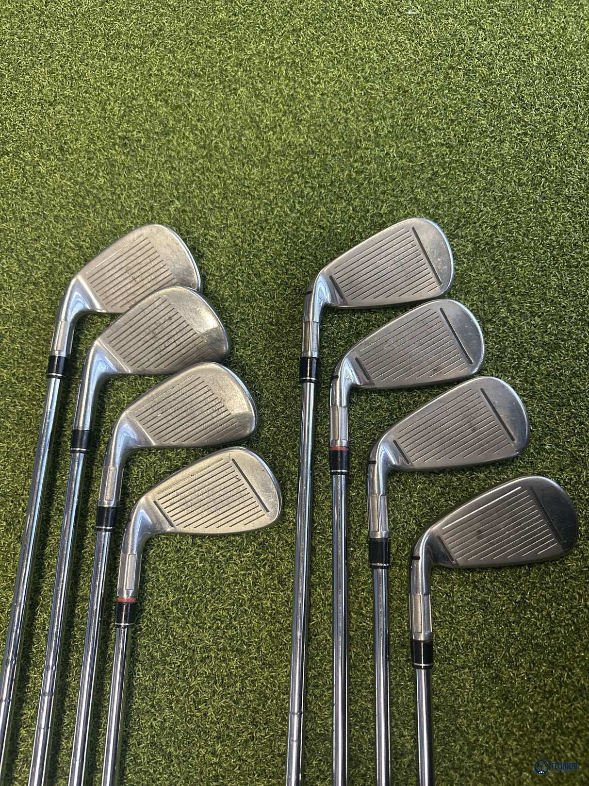 TaylorMade M4 Iron Set 4-PW AW 8 Clubs KBS Max 85 Stiff Flex Right Hand