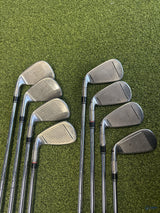 TaylorMade M4 Iron Set 4-PW AW 8 Clubs KBS Max 85 Stiff Flex Right Hand