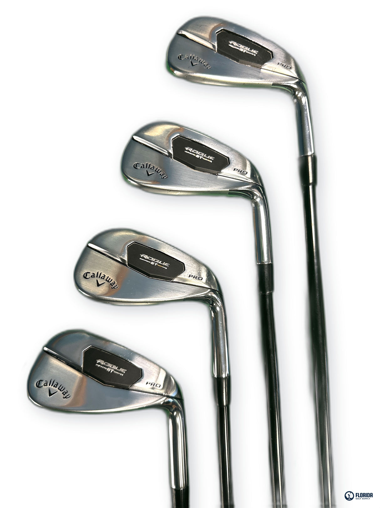 Callaway Rogue ST Pro Iron Set 4-PW AW 8 Clubs Mitsubishi Tensei Graphite Stiff
