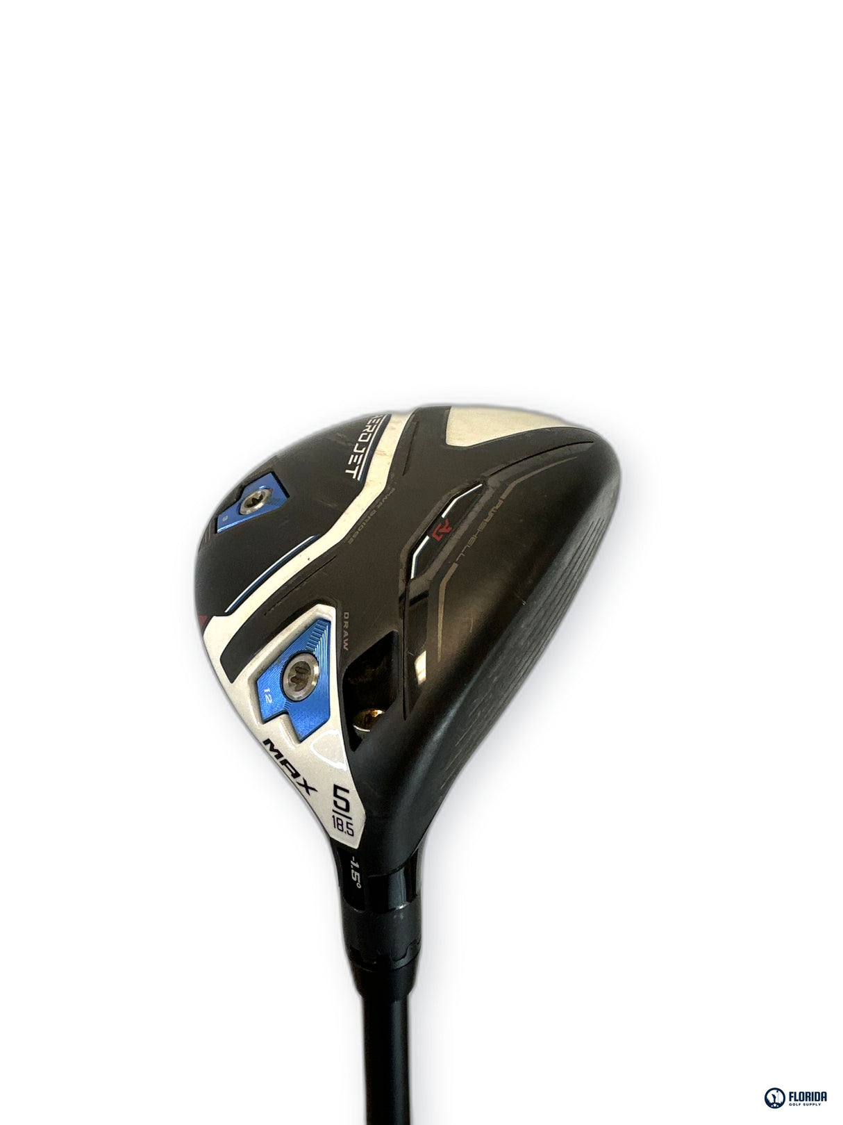 Cobra AeroJet Max 5 Wood 18.5 Degree Helium 5F3 Shaft RH Super Jumbo Grip