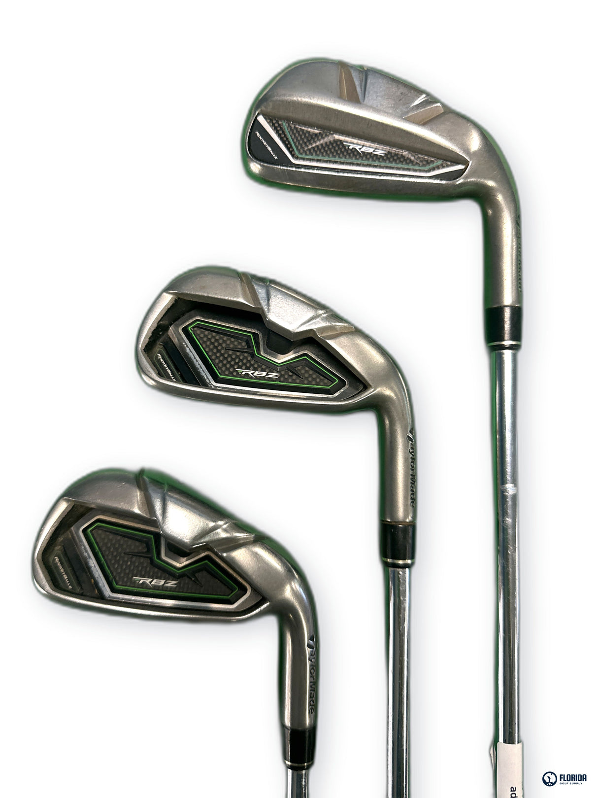 TaylorMade RBZ Rocketballz HP Iron Set 5-9 Steel Stiff Flex RH Golf Pride Grips