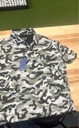 Druh Athletic Fit Camo Golf Polo Shirt NWT Sz M